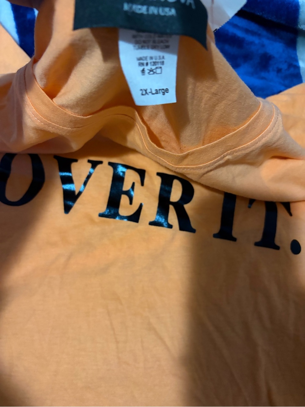 OVER IT. Graphic Short Sleeve Tee - Orange